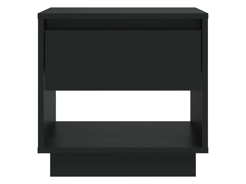  Table de chevet - cabinet de chevet - table de nuit noir 45x34x44 cm bois d'ingénierie  - Conforama C
