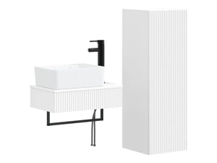 Ensemble de mobilier de salle de bain 2 pcs blanc shl3790