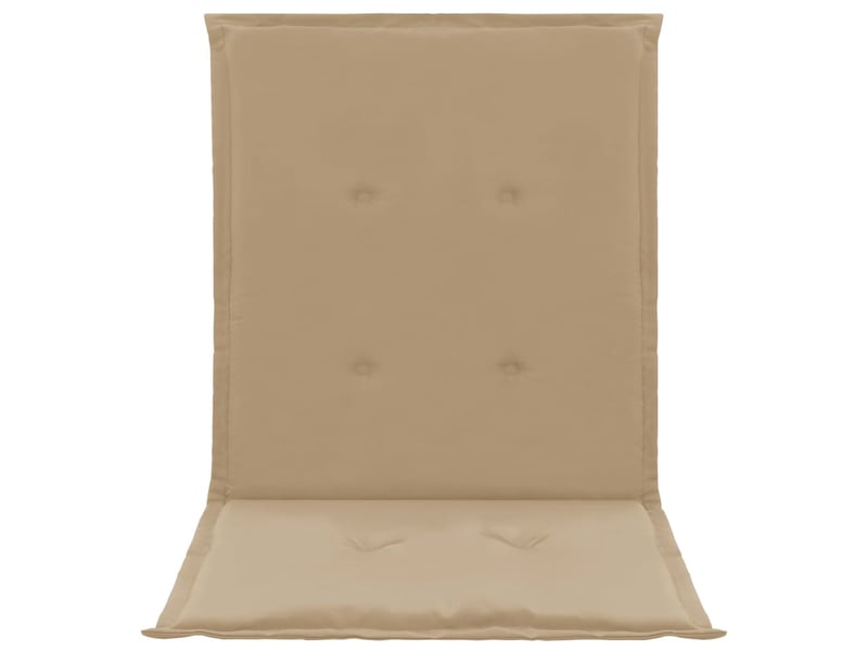  Lot de 2 coussins de chaise de jardin 100% polyester beige 100 x 50 x 3 cm dec021692  - Conforama D