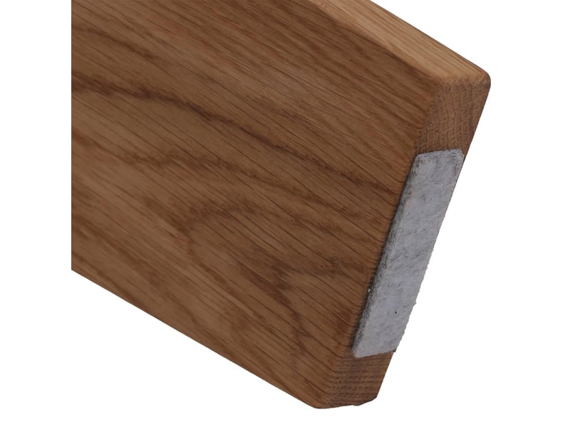 Table basse mca hwc-p59, table d'appoint, table basse, table de salon, bois massif, verre rond ø 75 cm, chêne - Conforama E