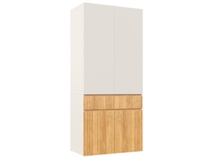 Armoire 4 porte(s) battante  1 tiroir(s) <strong>MODFU</strong> <strong></strong> coloris bicolore largeur 90 cm