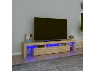 Meuble tv coloris marron 200 cm <strong></strong>  <strong></strong>