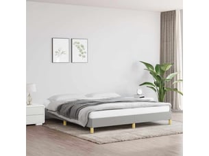Lit 2 places 180x200 cm coloris gris