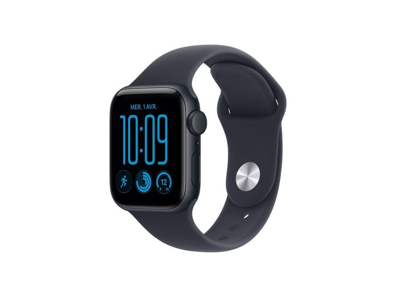  Montre connectee gps 40mm aluminium midnight avec bracelet sport bleu ml MJL14ZRA - Conforama A