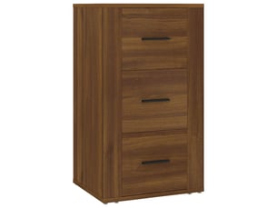 Buffet - bahut - meuble de rangement chêne marron 40x33x70 cm bois d'ingénierie