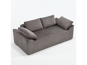 Canapé droit fixe <strong>STILVORA</strong> <strong></strong> 2 places Tissu bicolore