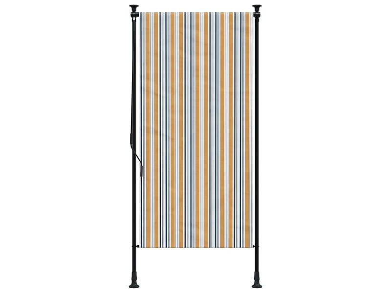  Store enrouleur, store roulant d'extérieur jaune et blanc 120x270 cm tissu acier cf47432  - Conforama C