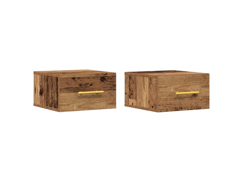  Lot de 2 table de chevet chambre 35 x 35 x 20 cm bois d'ingénierie shl6187  - Conforama A