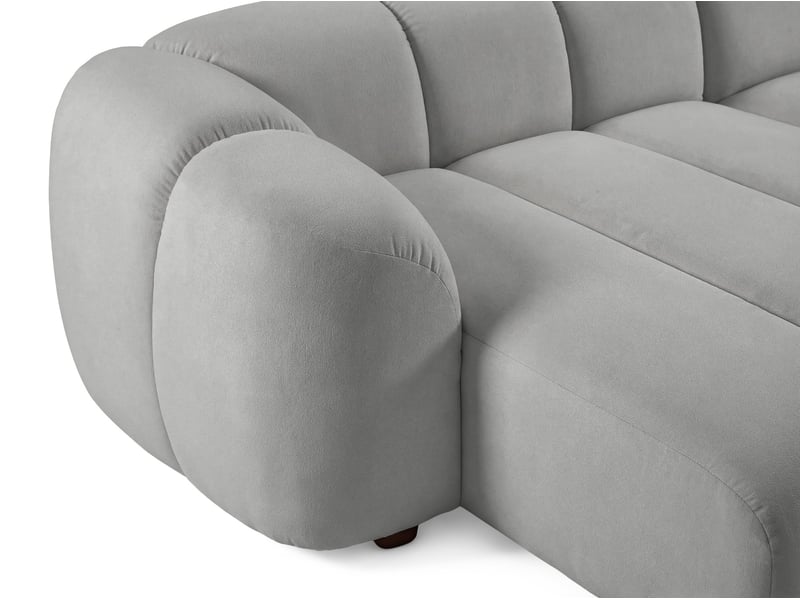  Selsey millma - canapé d'angle - 300 cm - velours gris clair Millma - Conforama E