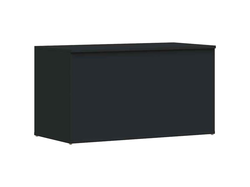  Coffre de rangement, boîte de rangement de rangement noir 84x42x46 cm bois d'ingénierie  - Conforama A
