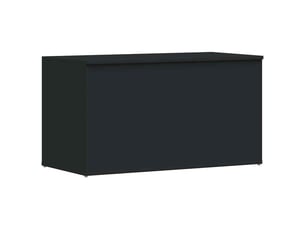 Coffre de rangement, boîte de rangement de rangement noir 84x42x46 cm bois d'ingénierie