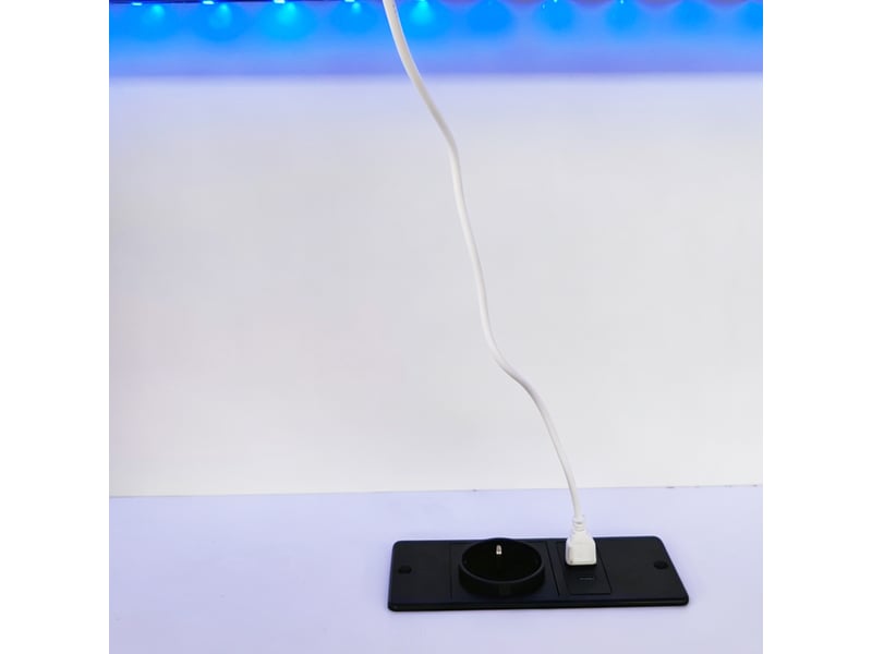 Lit de jour 90x200 cm avec rangement hydraulique - lit banquette en bois avec led, usb et étagères blanc  - Conforama R