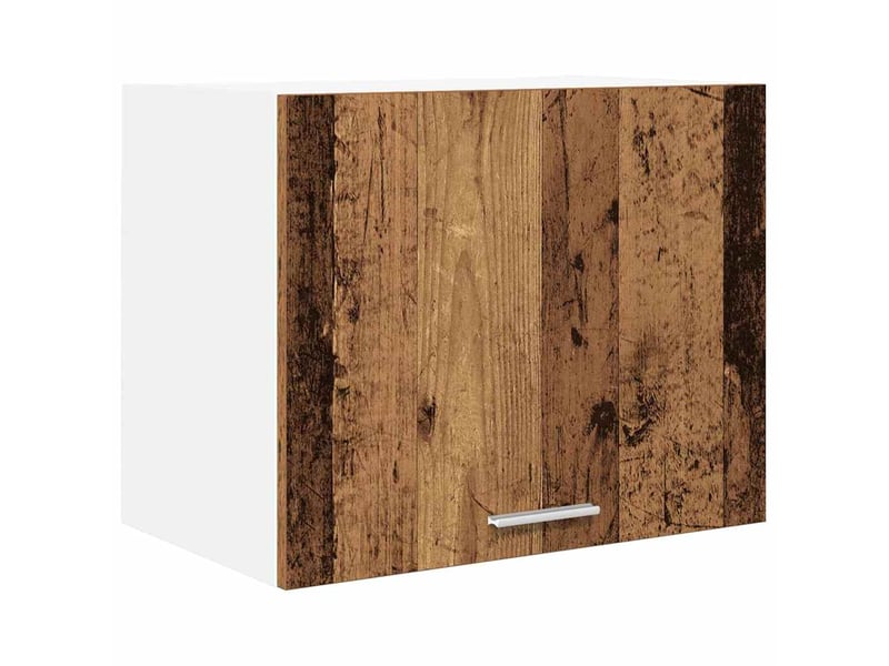  Meuble de rangement cuisine, armoire suspendue bois ancien et blanc 50x31x40cm  - Conforama A