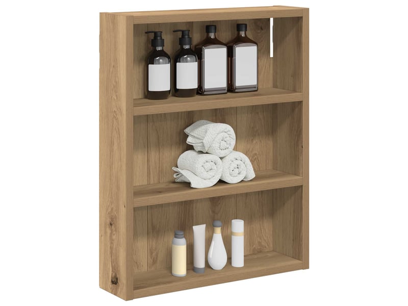  Armoire murale de salle de bain, cabinet de salle de bain chêne artisanal 40 x 10 x 50 cm cf65191  - Conforama C