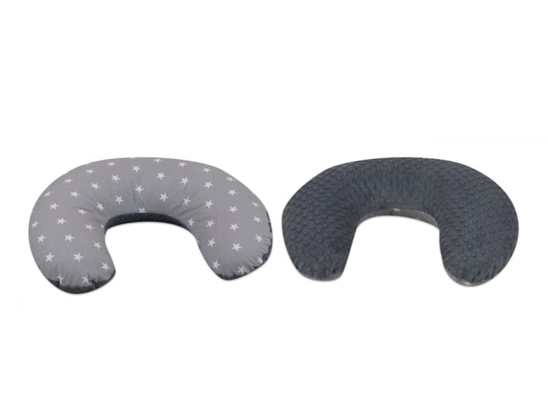  Coussin c dallaitement étoiles blanches sur fond gris  gris 42206327.9 - Conforama A