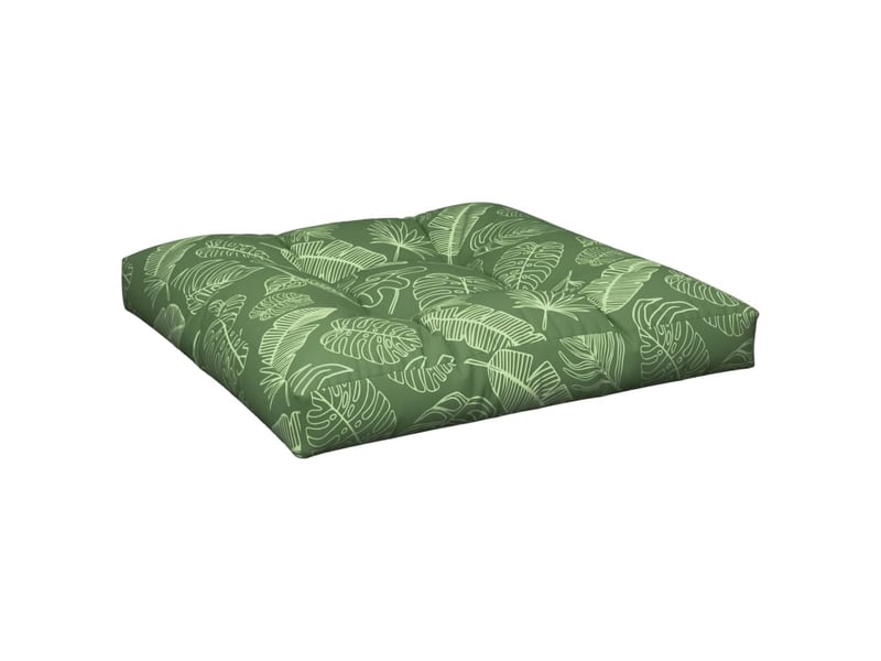  Coussin de palette, coussin de chaise, coussin de canapé motif de feuilles 70x70x12 cm tissu cf55393  - Conforama D
