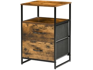 Commode 2 tiroir(s)    <strong>VIVRYN</strong> <strong></strong> coloris marron largeur 40 cm