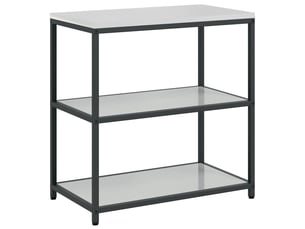 Étagère de cuisine, étagère de rangement hattem argenté 90x50x92cm acier shl2613