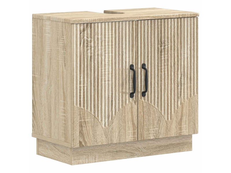  Ensemble de meuble de salle de bain 3 pièces hoorn chêne sonoma cf63478  - Conforama D