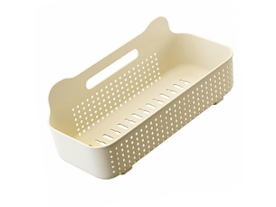 Étagère de douche murale en polypropylène, résistante aux perforations, support de salle de bain multifonctionnel, couleur crème (l 195 x 200