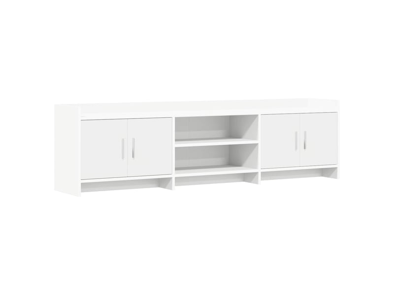  Meuble tv - banc tv - meuble de rangement 168 x 33 x 47 cm blanc bois d'ingénierie  - Conforama A