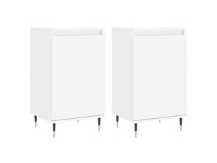 Buffets 2 pcs - bahut - meuble de rangement blanc 40x35x70 cm bois d’ingénierie