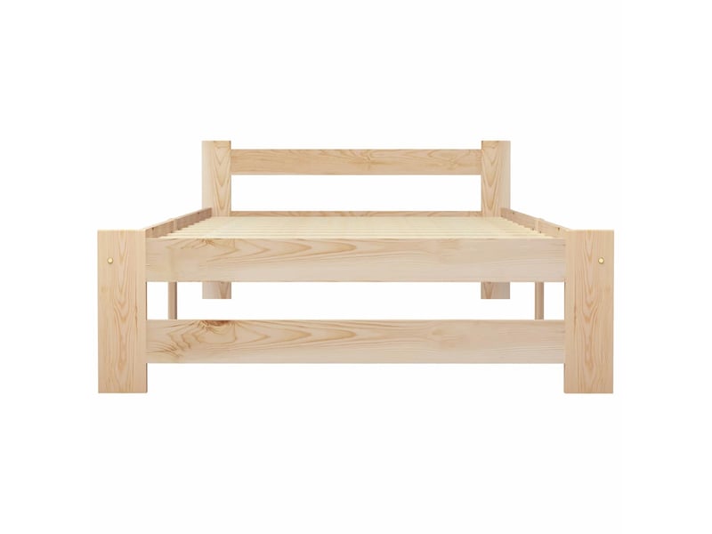  Lit simple- lit adulte -  cadre de lit sans matelas bois massif de pin 100x200 cm  - Conforama B