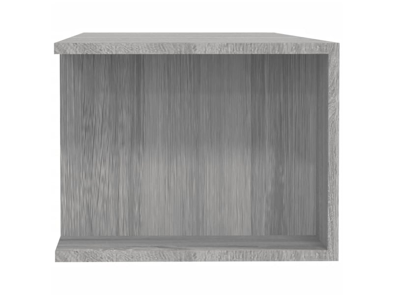 Meuble tv - banc tv - meuble de rangement avec lumières led sonoma gris 135x39x30 cm - Conforama E