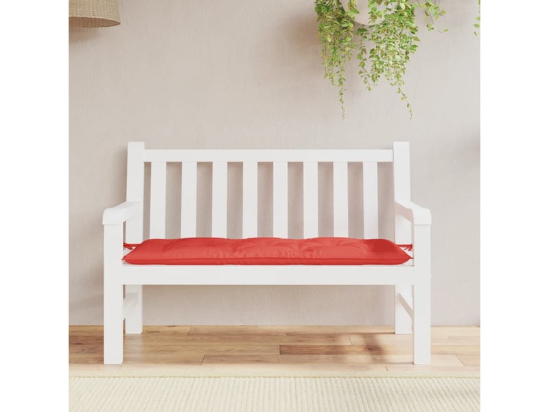  Coussin de banc de jardin, coussin d'assise rouge 120x50x7 cm tissu oxford cf52798  - Conforama C