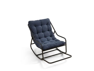Fauteuil fixe  <strong></strong> Tissu bleu