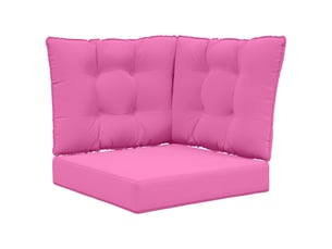 Coussin de canapé d'extérieur, coussin de chaise polyester rose 50,5 x 50,5 cm cf54135