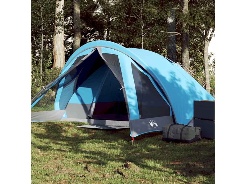  Tente de camping de cabine 4 personnes bleu imperméable shl66394  - Conforama B