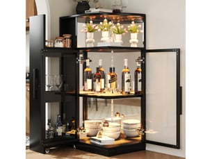 Vitrine coloris noir VIVRYN - x112 cm