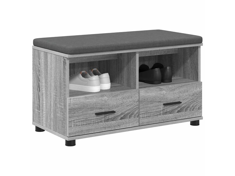  Banc d'entrée, banc interieur gris sonoma 80x38x46 cm  - Conforama C