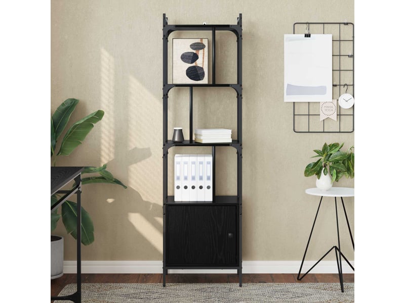  Bibliothèque 6 niveaux, armoire à livres 44,5 x 30 x 154,5 cm bois d'ingénierie shl8029  - Conforama D