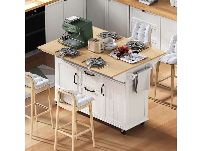  Desserte 2 portes 2 tiroirs coloris blanc mdf desserte blanc - Conforama E