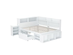 Lit cabane 140x200 cm SOGEU   coloris blanc
