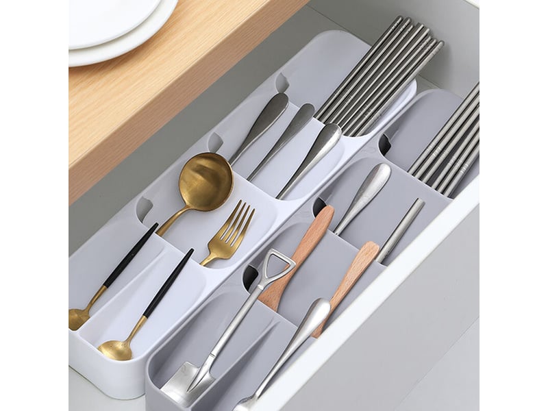  Boîte de rangement pour couverts compacte plateau de tiroir pour couverts meilleurs couteaux de cuisine organisateur de rangement pour ustensiles DAE-002984 - Conforama C