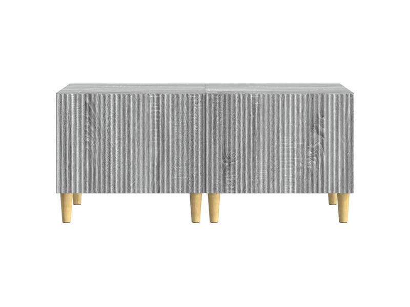  Meuble tv - banc tv - meuble de rangement sonoma gris bois d'ingénierie  - Conforama E