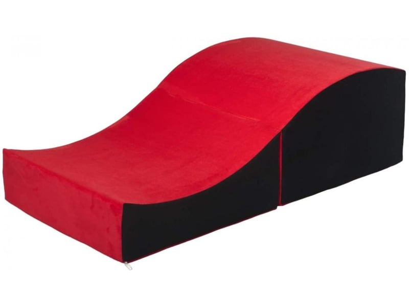  Fauteuil relaxant rabattable de forme préformé rouge-noir 241035.0 - Conforama A