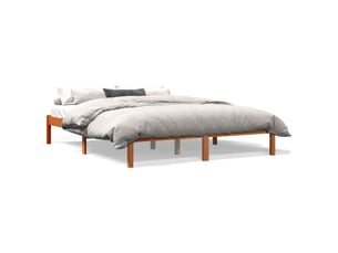 Lit 2 places 150x200 cm coloris marron