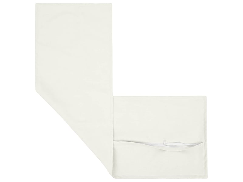 Coussin avec oreiller, coussin décoratifs houten blanc 40 x 145 cm lin synthétique cf51333 - Conforama C