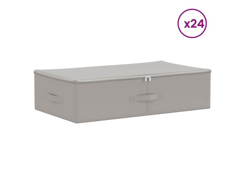  Boîte de rangement 24 pcs tissu intissé 70x40x18 cm 50,4 l shl46046  - Conforama C