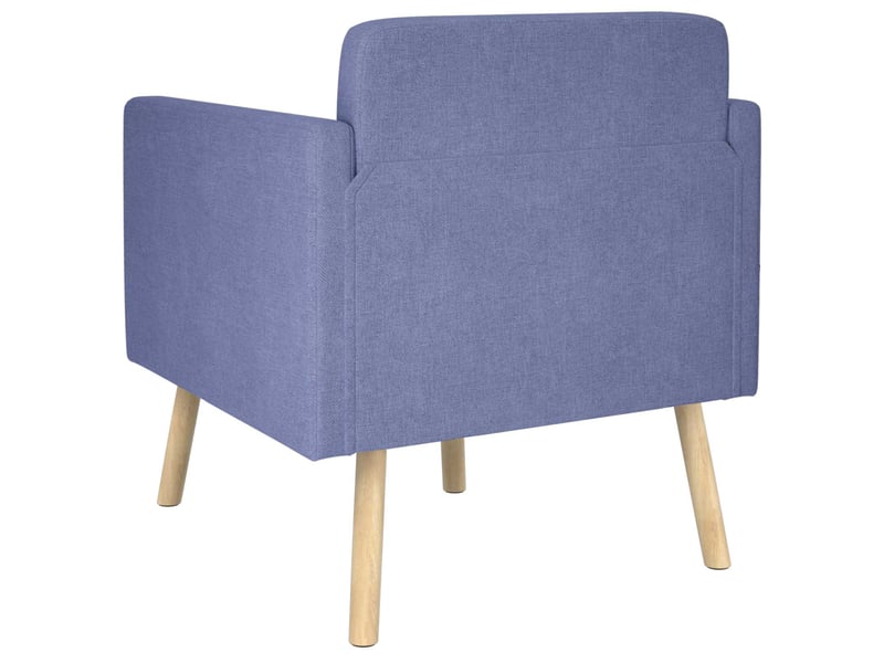 Vidaxl fauteuil d'appoint bleu denim tissu - Conforama E