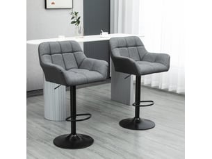 tabouret de bar assise réglable en hauteur <strong>HAUSS SPOLE</strong> - gris hauteur d'assise 64 cm vendu Par paire