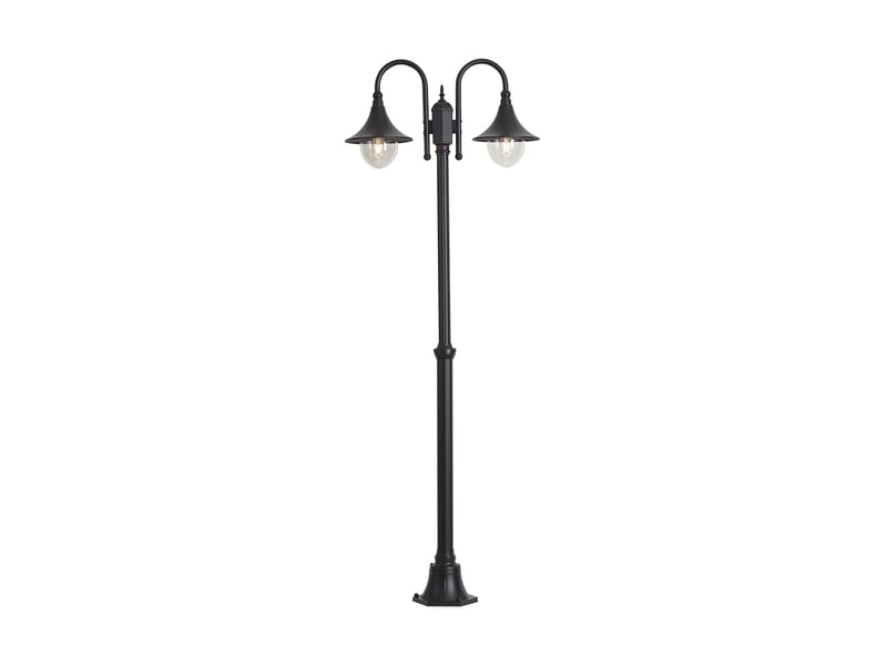 Lanterne d'extérieur classique noire 200cm ip44 - daphne  - Conforama A