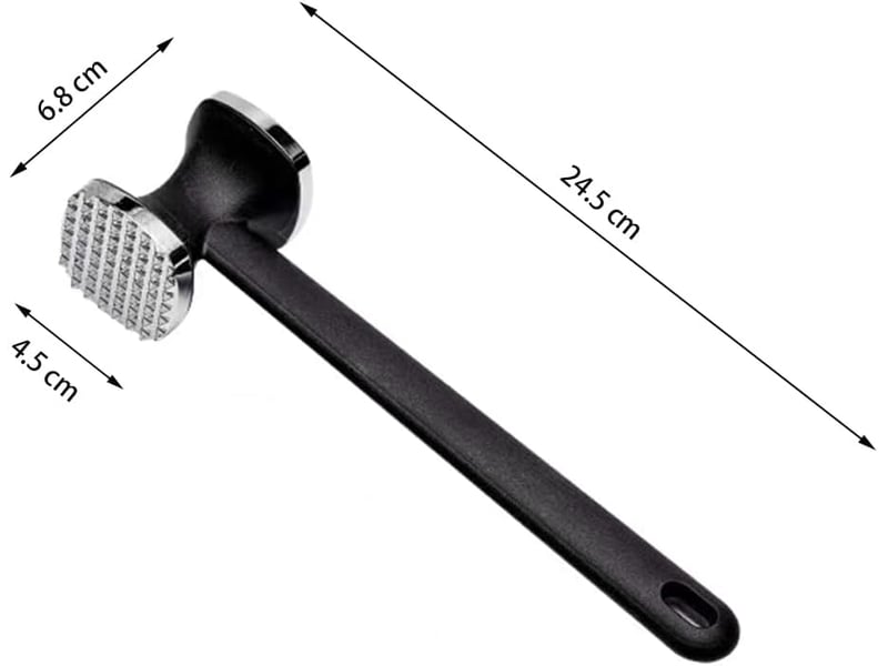 2pcs attendrisseur de viande en acier inoxydable, marteau à viande double face pour steak, poulet, porc, lave-vaisselle QWE000618 - Conforama B