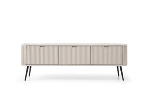 Meuble tv coloris beige 168 cm LOUNGITUDE  VELINA