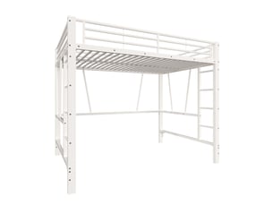 Lit mezzanine 140x200 cm <strong></strong>  <strong></strong> coloris blanc