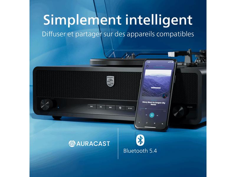  Platine vinyle bleutooth philips tav3000b  - Conforama C